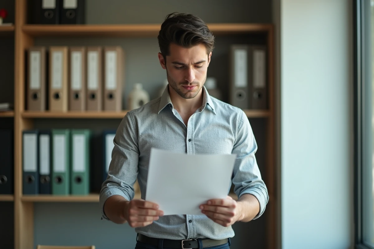 Jeune alternant en marketing digital analysant un plan média dans les bureaux d'une agence à Bordeaux