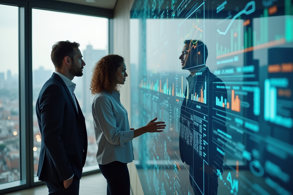 Equipe de professionnels autour d